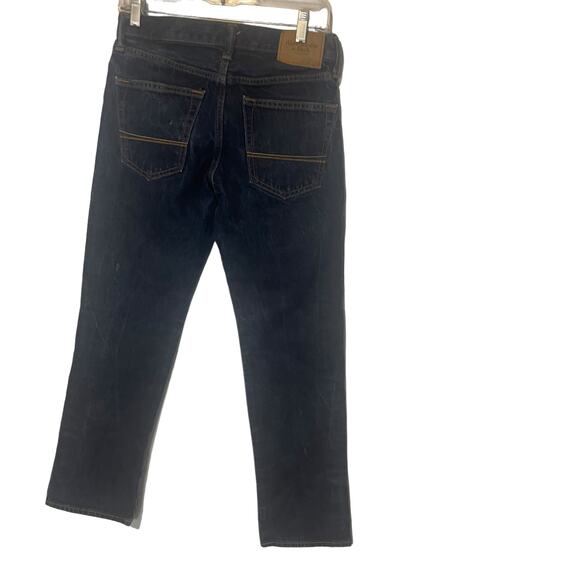 Abercrombie & Fitch Size 28 X 30 Dark Wash Button Fly The AF Slim Straight Jeans - Picture 5 of 12